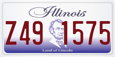 IL license plate Z491575