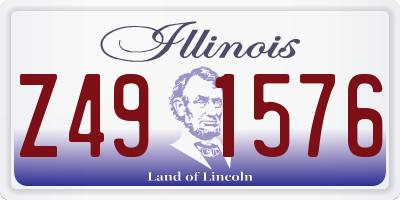 IL license plate Z491576