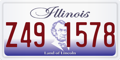 IL license plate Z491578