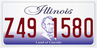 IL license plate Z491580