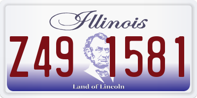 IL license plate Z491581