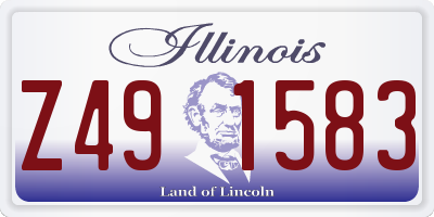 IL license plate Z491583