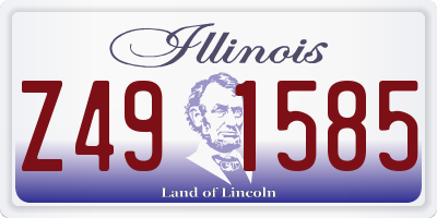 IL license plate Z491585