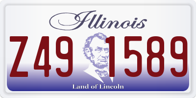IL license plate Z491589