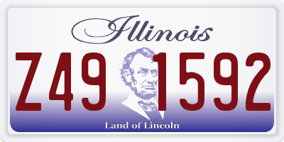 IL license plate Z491592