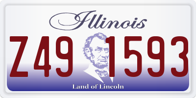 IL license plate Z491593