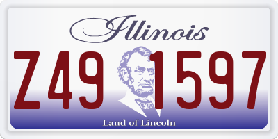 IL license plate Z491597
