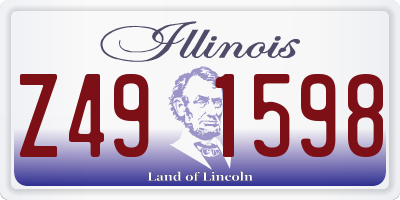 IL license plate Z491598