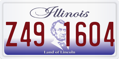 IL license plate Z491604