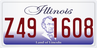 IL license plate Z491608