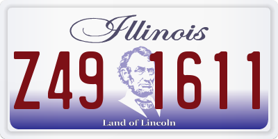 IL license plate Z491611