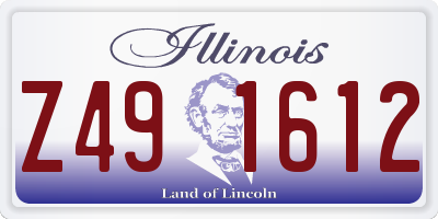 IL license plate Z491612