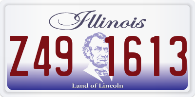 IL license plate Z491613