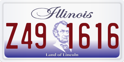 IL license plate Z491616