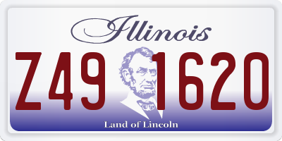 IL license plate Z491620