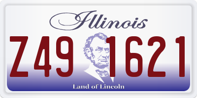 IL license plate Z491621
