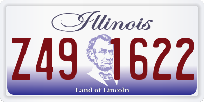 IL license plate Z491622