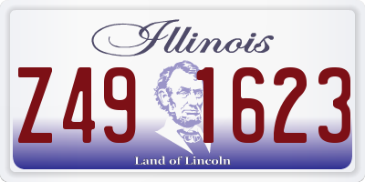IL license plate Z491623