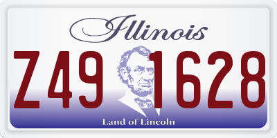 IL license plate Z491628