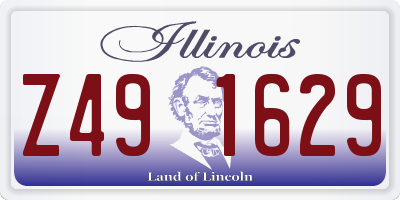 IL license plate Z491629