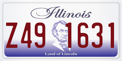 IL license plate Z491631