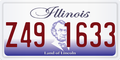 IL license plate Z491633