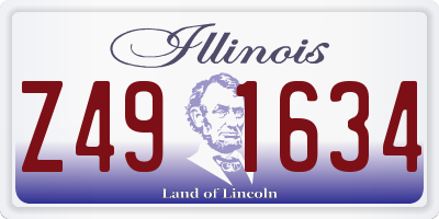 IL license plate Z491634
