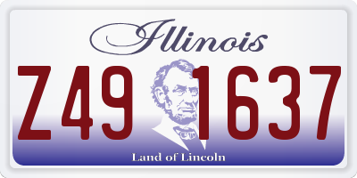 IL license plate Z491637