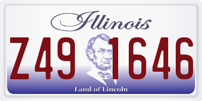 IL license plate Z491646