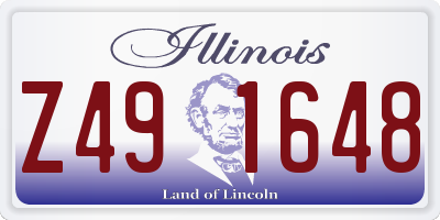 IL license plate Z491648