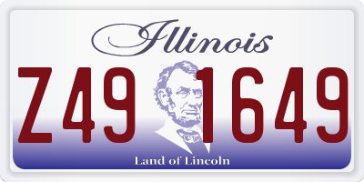 IL license plate Z491649