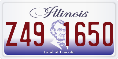IL license plate Z491650