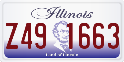 IL license plate Z491663