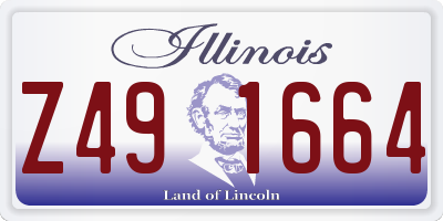 IL license plate Z491664