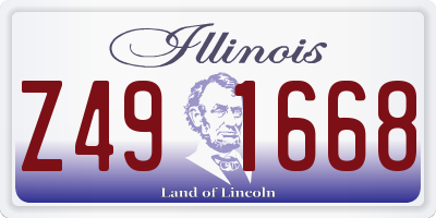 IL license plate Z491668