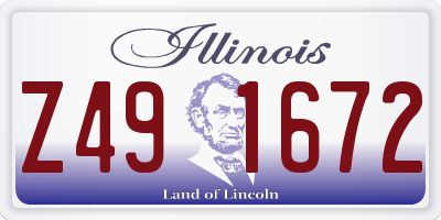 IL license plate Z491672