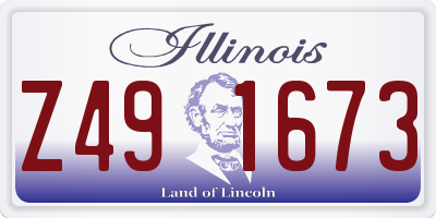 IL license plate Z491673