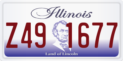 IL license plate Z491677