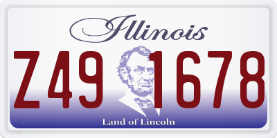 IL license plate Z491678