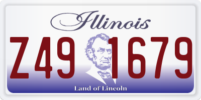 IL license plate Z491679