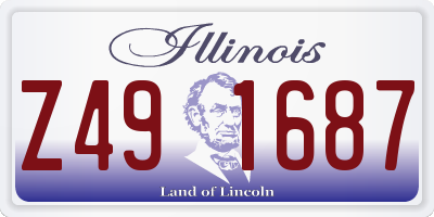 IL license plate Z491687