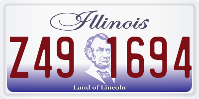 IL license plate Z491694