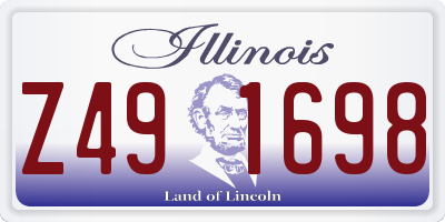 IL license plate Z491698