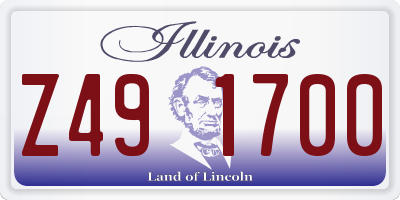 IL license plate Z491700