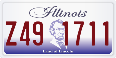 IL license plate Z491711