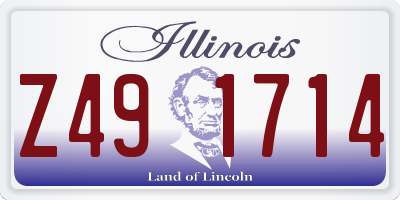 IL license plate Z491714