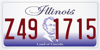 IL license plate Z491715