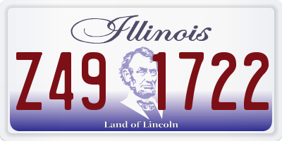 IL license plate Z491722