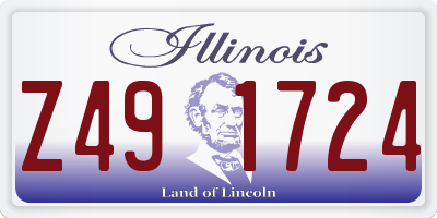 IL license plate Z491724