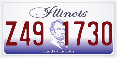 IL license plate Z491730